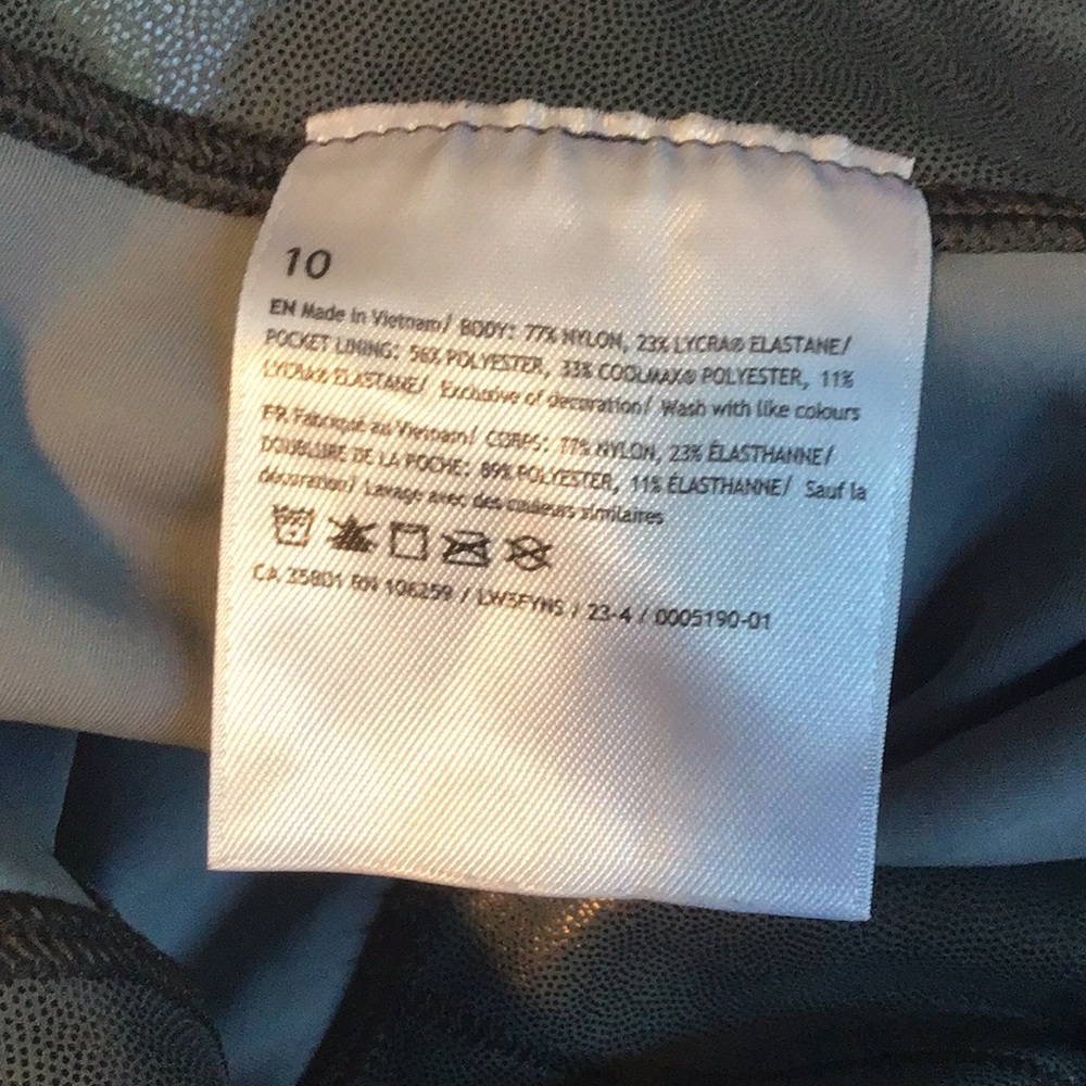 Lululemon, Under Hi-Rise Tight, 25” Shine/Foil Print, Gray, Size 10